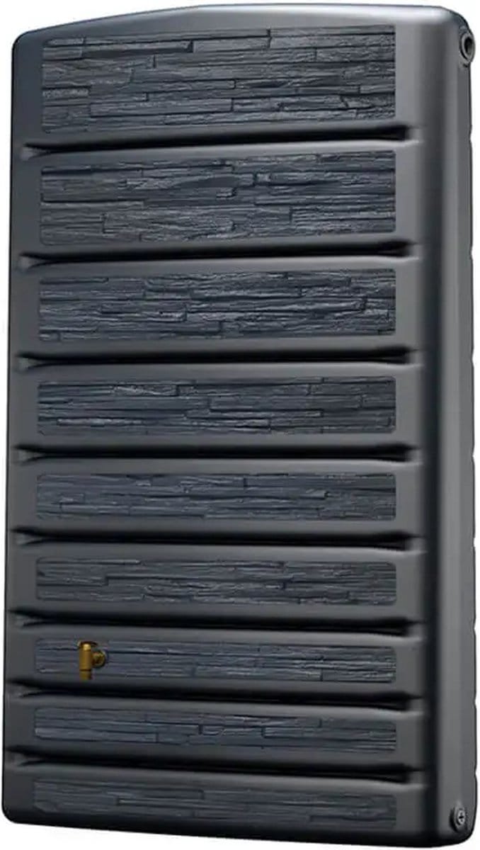 Garantia - Regenton ExtraSlim - Stone Decor - 400 liter - Antraciet