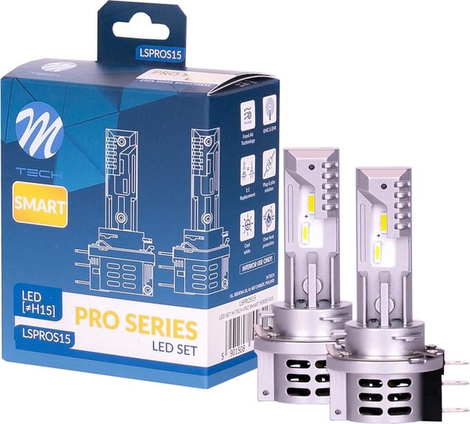 M-Tech H15 12V LED set - Pro smart serie - Plug & Play - Set (2 stuks)