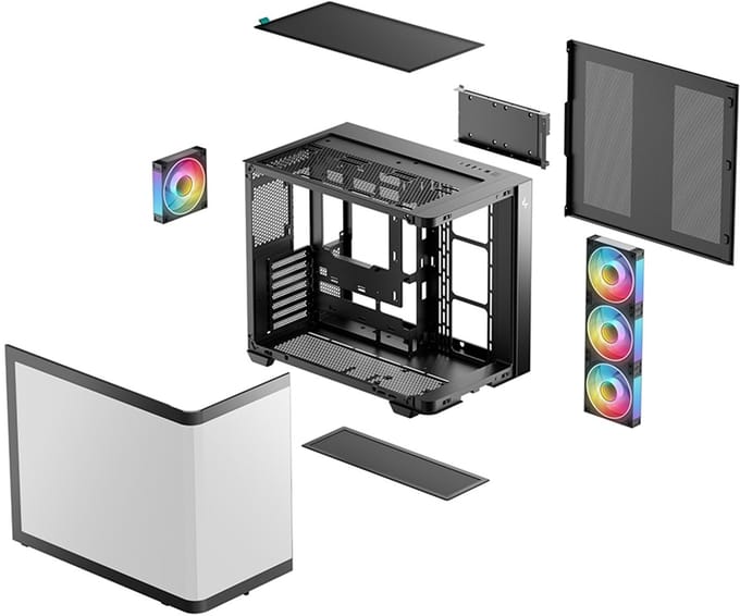 DeepCool CG530U 4F - Case - Tower - Zwart