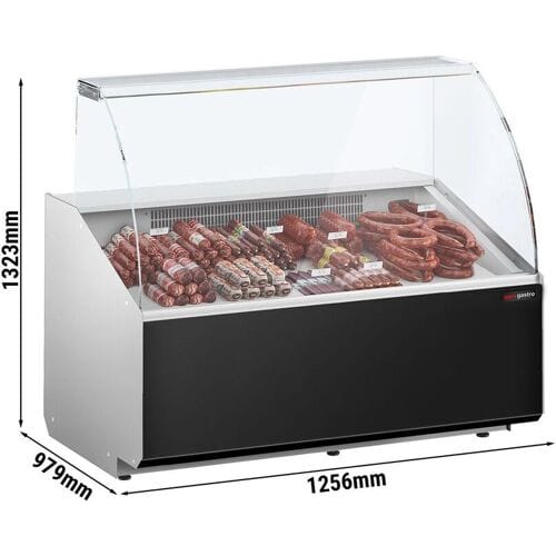 GGM Gastro Kühltheke - 1300mm - Frontblende Schwarz