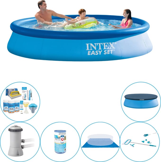 Zwembad Inclusief Accessoires -  Easy Set Rond 366x76 cm