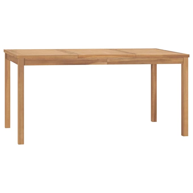 vidaXL - Tuintafel - 160x80x77 - cm - massief - teakhout