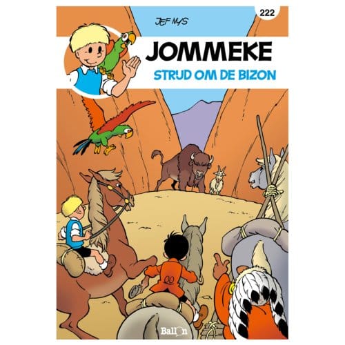 De Strijd Om De Bizon - Jommeke Strip - Jef Nys