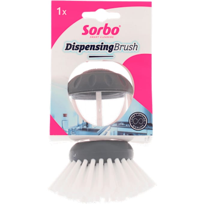 Sorbo Quick and Easy Afwasborstel - Met Zeepdispenser - Keukenborstel - Assorti - 1 Stuk