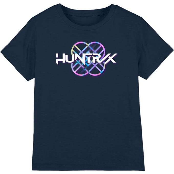 K-Pop Demon Hunters Kinder/Kids Pastel Logo T-shirt (Marine)