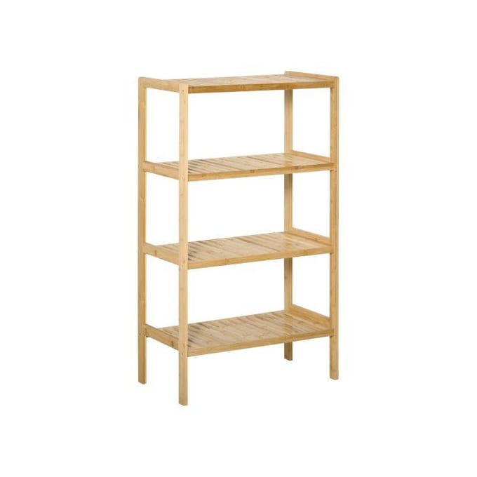 Étagère - MUVOE - 4 Niveaux - Bambou Naturel - 62x33x112cm - Charge 10kg par Étagère