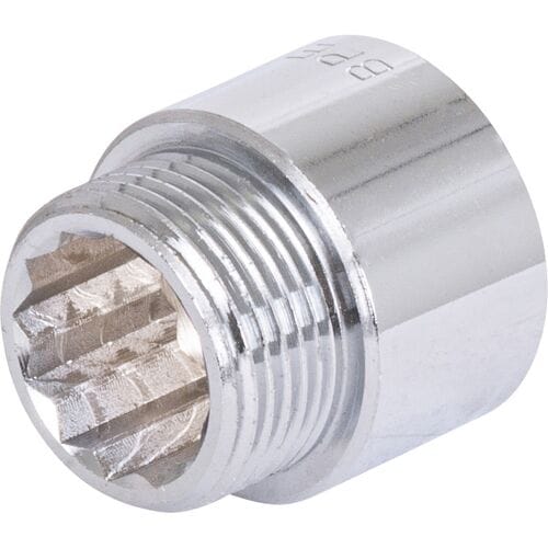 BPE kraanverlengstuk chroom gepolijst 3/4"x20mm