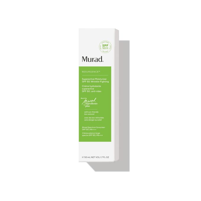 Murad Retinal ReSculpt Overnight Treatment 15ml & Murad Superactive Moisturiser SPF 50: Wrinkle Fighting 50ml Duo