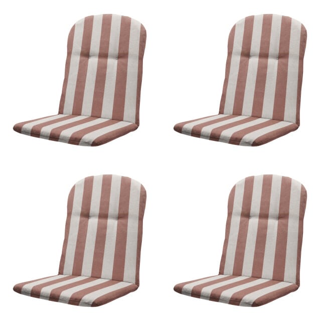 Madison kuipstoelkussen hoge rug amora - 96x45x3,5cm set van 4