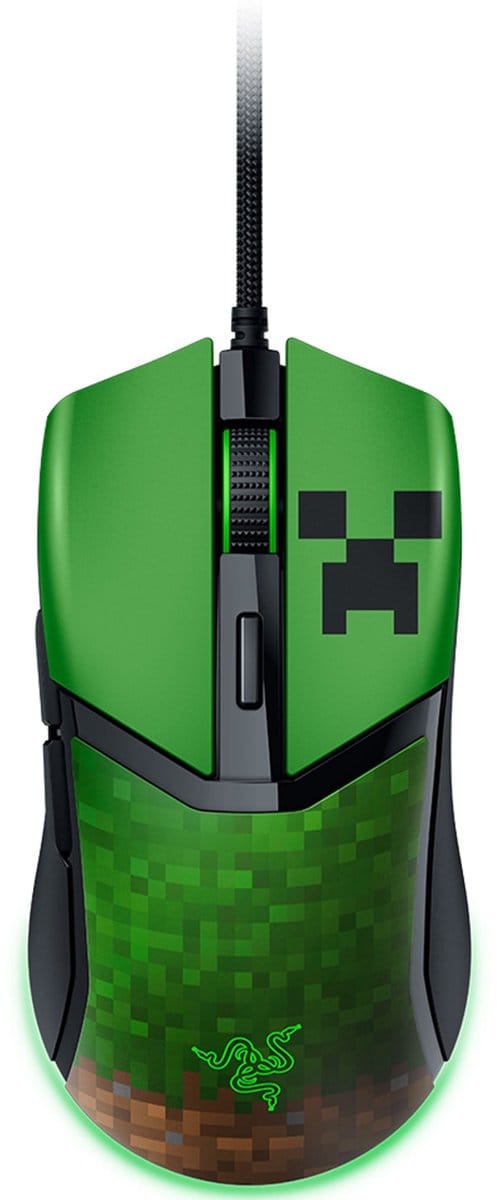 Razer Cobra Wired - Minecraft Edition - Gaming muis - Optisch - 6 knoppen - Groen