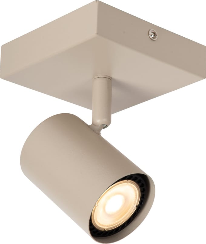 Lucide JASPER - Plafondspot (Plafondlamp) - 1xGU10 (MR16) - Taupe