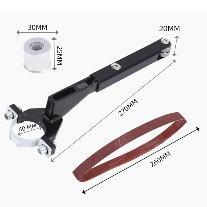 Haakse slijper Aangepaste zandbandmachine Houtbewerking Zandbandmachine Multifunctioneel gereedschap veelkleurig