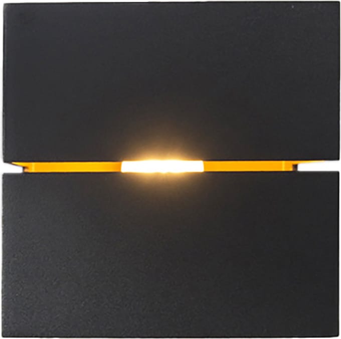 QAZQA Transfer 2 - Wandlamp - 1 Lichts - 9,7 cm - zwart