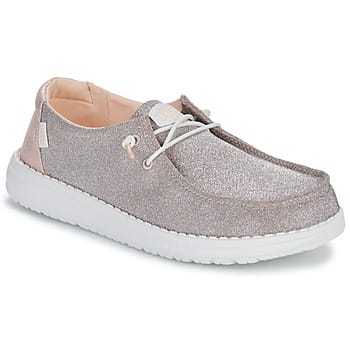 HEYDUDE Wendy Metallic Sparkle Instappers roze - Dames - Maat 40
