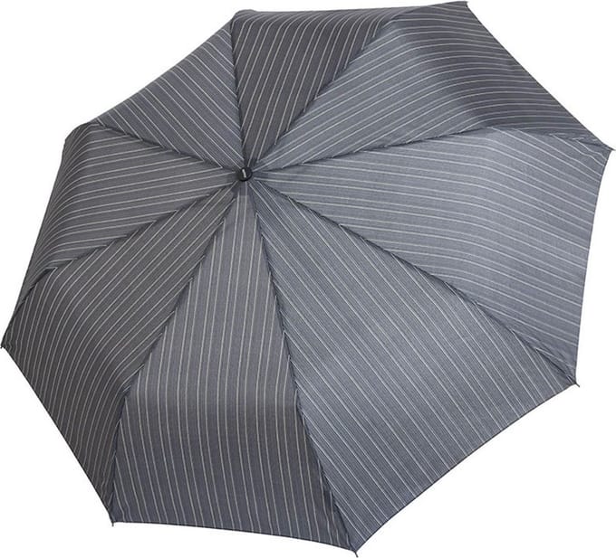 doppler Paraplu Fiber Gents Printed Automatic Flex Big Classy Stripe Grijs Veelkleurig