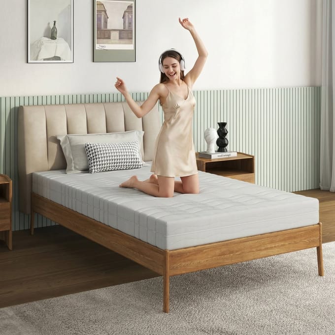 Comfortschuim matras 160x200 - Orthopedisch matras - Traagschuim - Ademend 3D Air Mesh - Wit