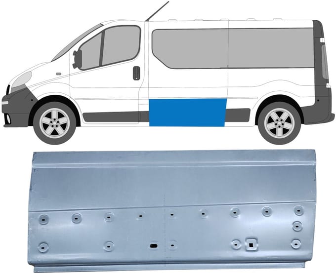 Reparatiepaneel zijpaneel voor Renault Trafic 2001-2014 / Links