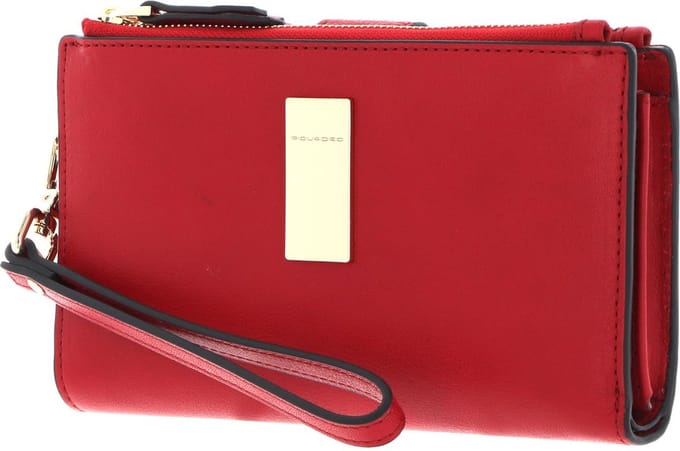 PIQUADRO Leren Portemonnee Dafne RFID Women’s Wallet Rosso Rood