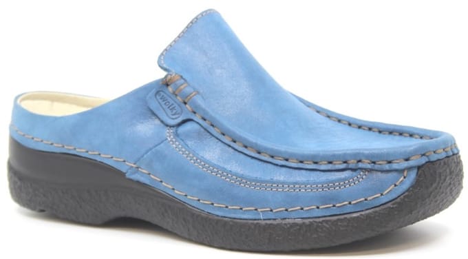 Wolky Dames Klompen 06202 Roll Slide Blauw