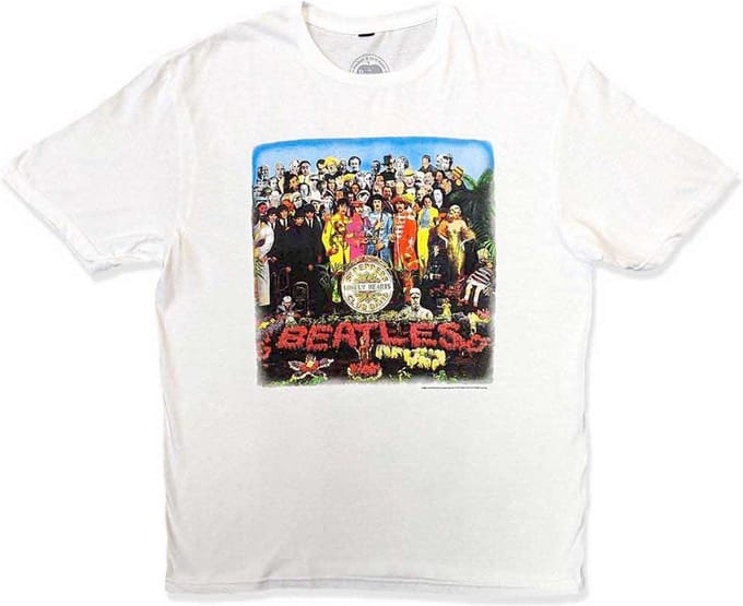 The Beatles - Sgt Pepper Heren T-shirt - S - Wit