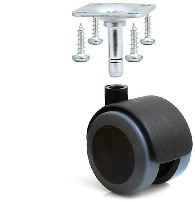 Dailygoody - Universele meubelwielen - Rubber wielen - Voor