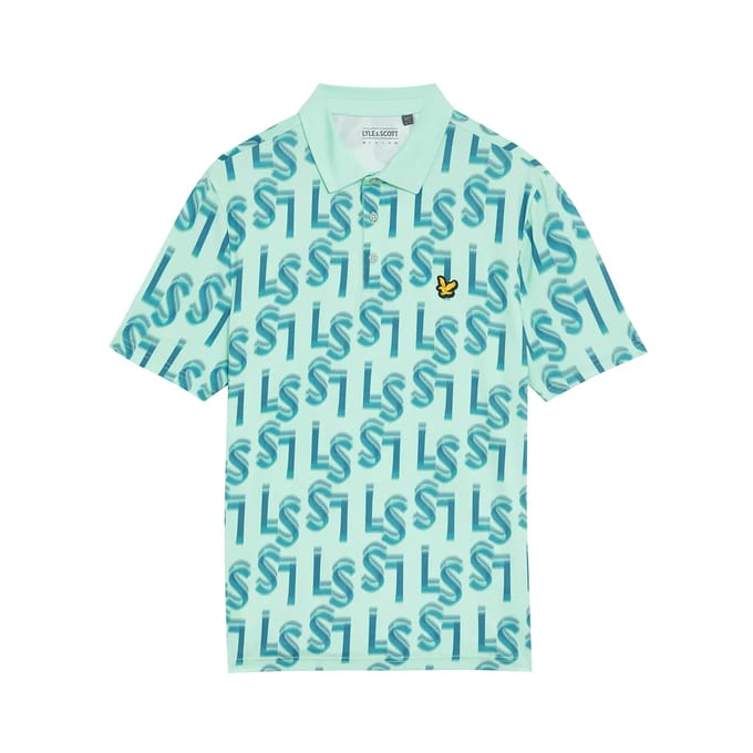 Bedrukte polo Lyle & Scott Monogram