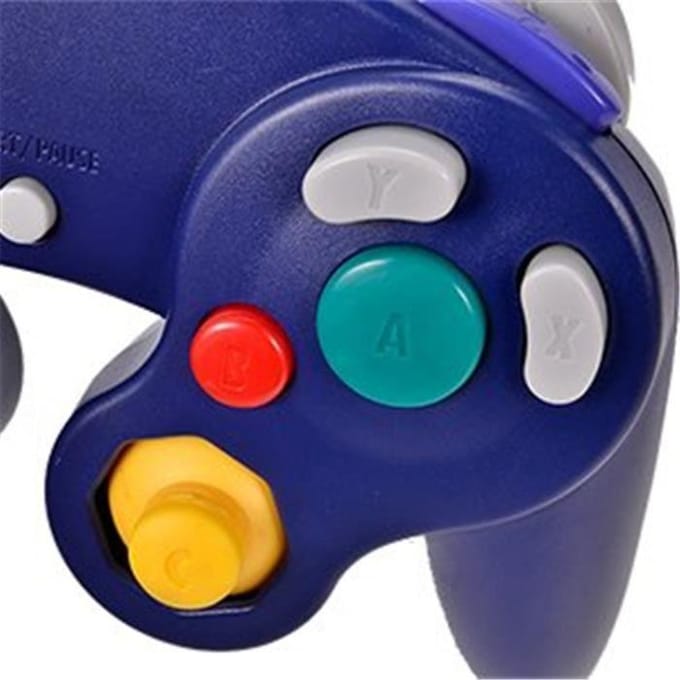 2 x Manette Pad Joystick filaire Pour Console Nintendo GameCube & Wii - Bleu