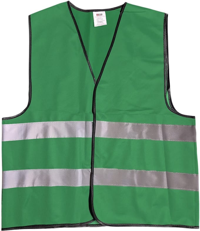 Mexxo Veiligheidshesje groen - 100% polyester - one size - reflecterend