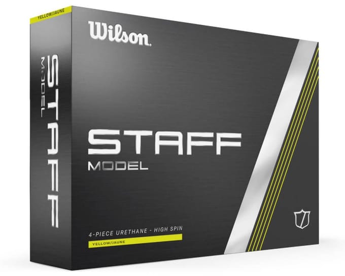Wilson Staff Model Golfballen 2024 - Geel - 12 Stuks