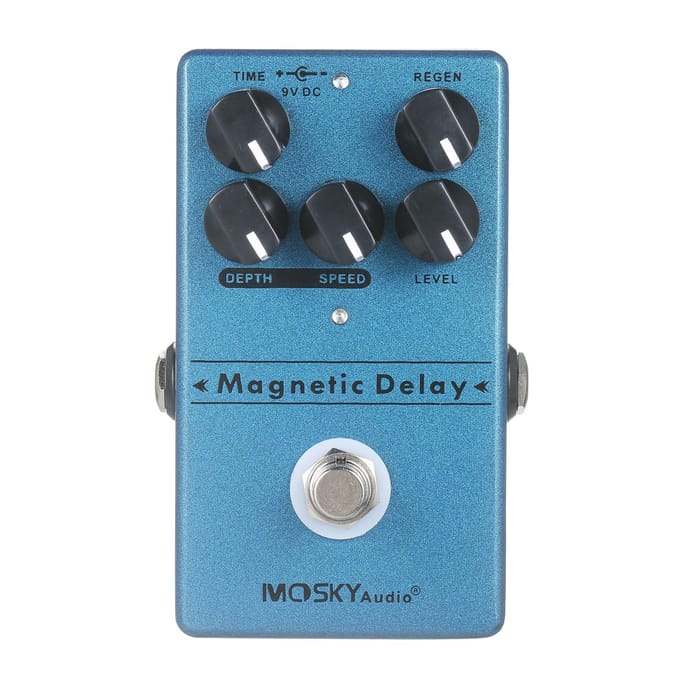 MOSKYaudio Vertraging Galm Effect Pedaal Gitaar Effecten Vertraging Effect Pedaal blauw