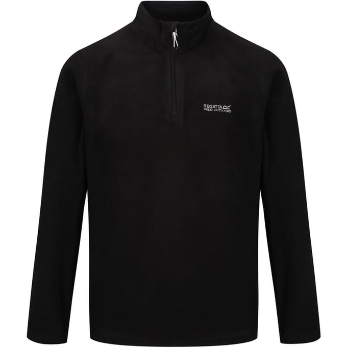 Regatta - Geweldig voor Buiten Heren Thompson Half Zip Fleece Sweater (Zwart)