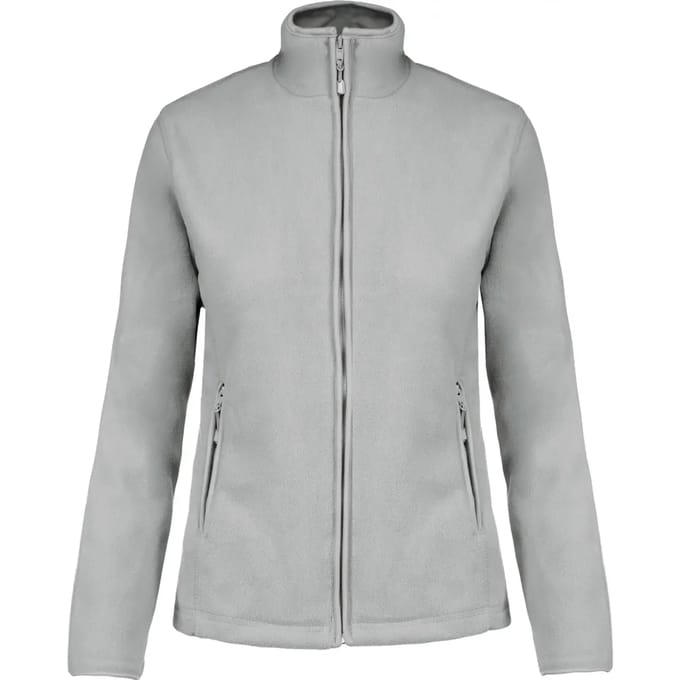 Kariban Microfleece met rits dames K907 - Snow Grey - 4XL