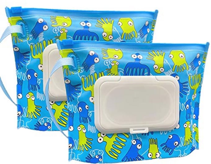 Draagbare Navulbare Babydoekjes Dispenser - Compacte Natte Doekjes Houder voor Onderweg
