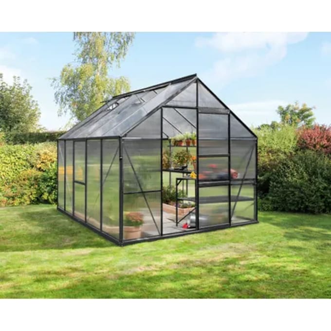 Vitavia Tuinkas Meridian 1 8300 - Polycarbonaat 6mm - Zwart - 257x321x232cm