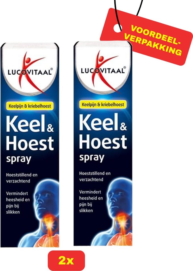 Lucovitaal Hoest en keelspray 2x
