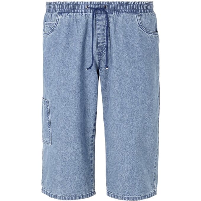 Jan Vanderstorm herren Bermuda - 64 - lichtblauw - Plus Size