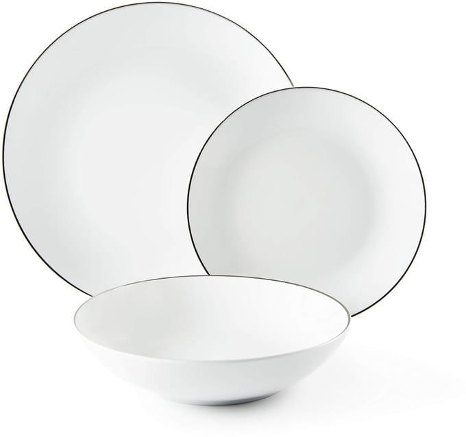 Excelsa SERVEERTAFEL 18 STUKS PLATINA