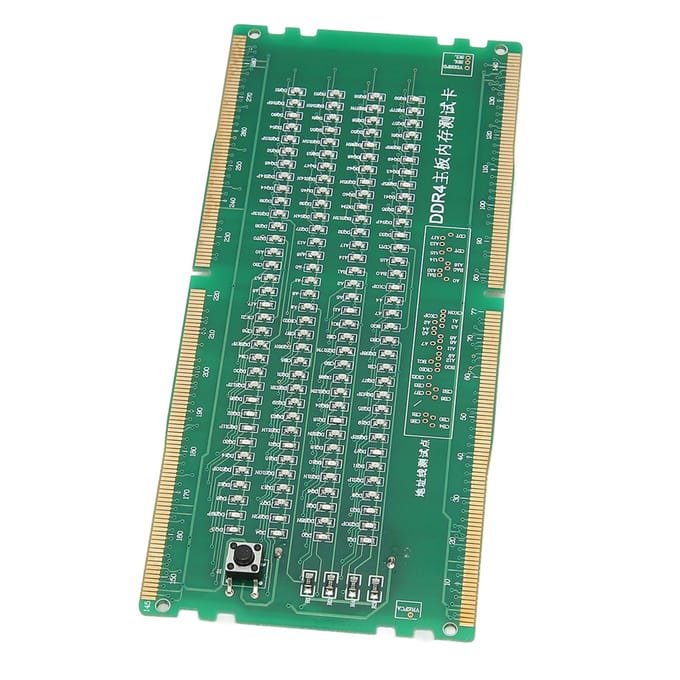 Computergeheugentester PCB Materiaal Voorwaarts Achterwaarts Beschikbaar Computer DDR4 Geheugentester met LED