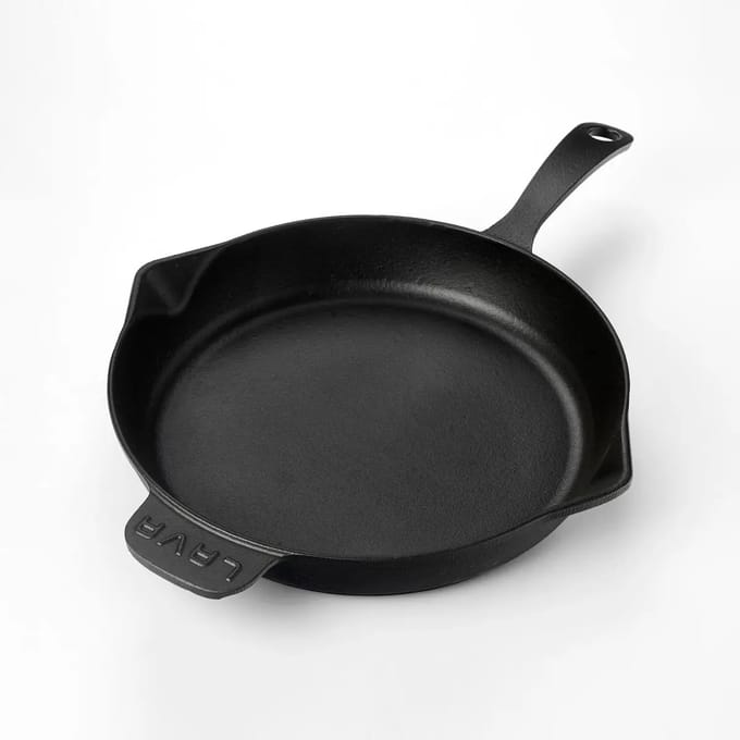 Lava Koekenpan - 28 cm - 2.3 liter - Gietijzer - Zwart