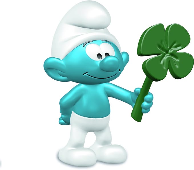 schleich de Smurfen - Smurf met Klaver - 20797