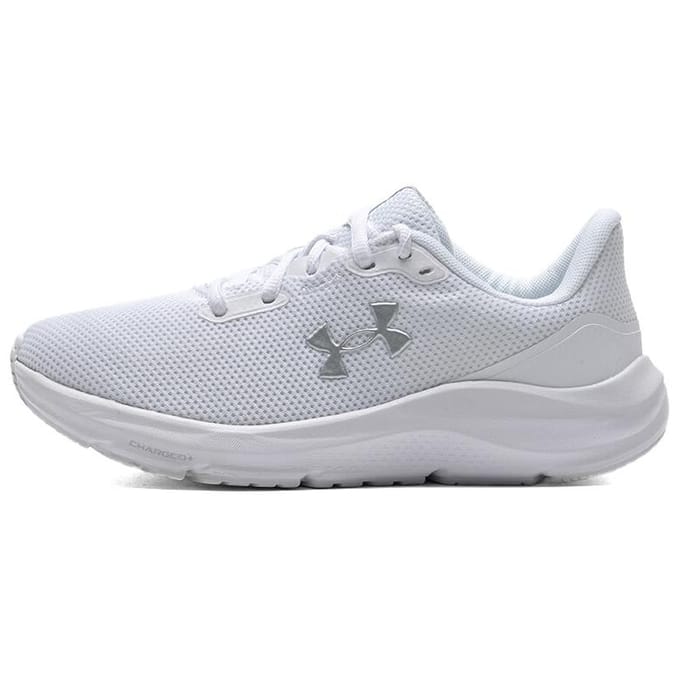 Under Armour Dames Charged Pursuit 4 'Wit Metallic Zilver' 39 white