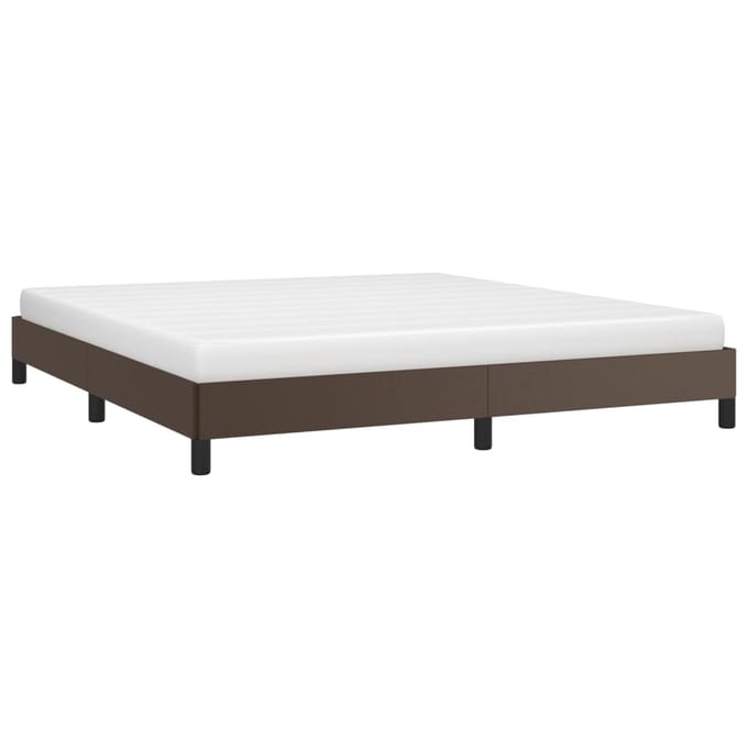 vidaXL - Bedframe - kunstleer - bruin - 180x200 - cm