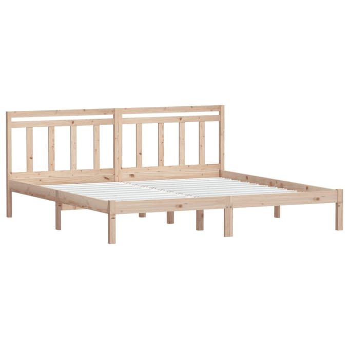 vidaXL - Bedframe - massief - hout - 180x200 - cm