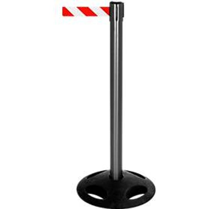 Afzetpaal RS-Guidesystems GLA 26, zwart, trekband 100 mm, rood/wit, 2 stuks