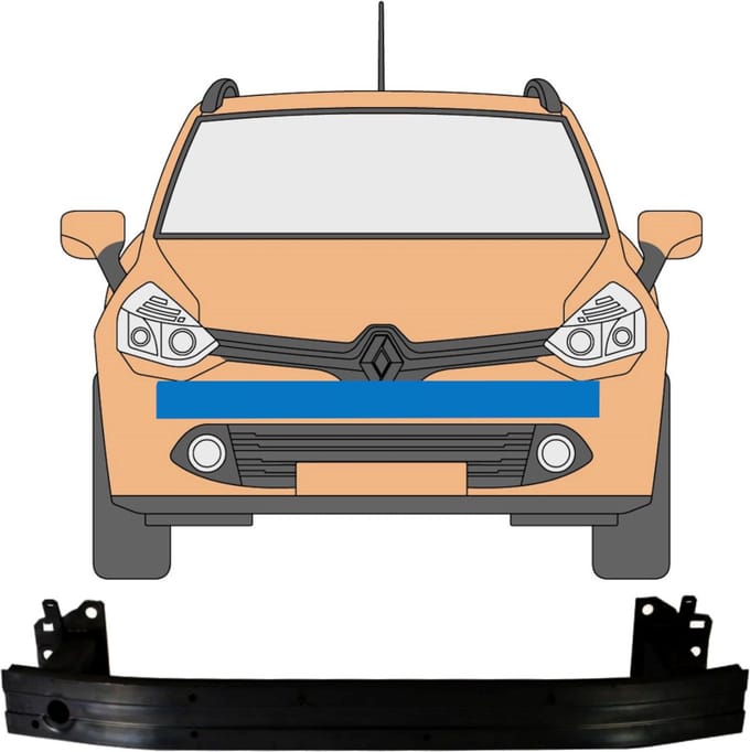 Versterking voorbumper / balk voor Renault Clio IV 2012-2019