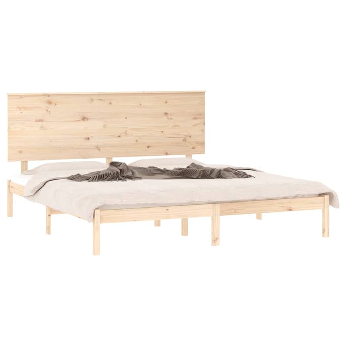 vidaXL - Bedframe - massief - hout - 150x200 - cm