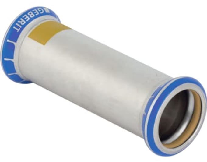 Geberit Mapress roestvrij staal schuifmof (gas), DN 32, 34112