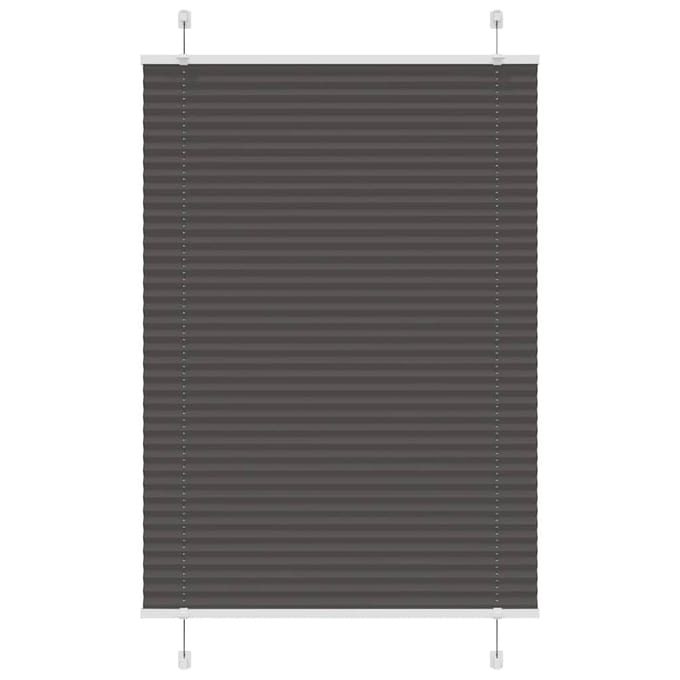 vidaXL - Plissé - rolgordijn - 95x150 - cm - stofbreedte - 94,4 - cm - polyester - zwart