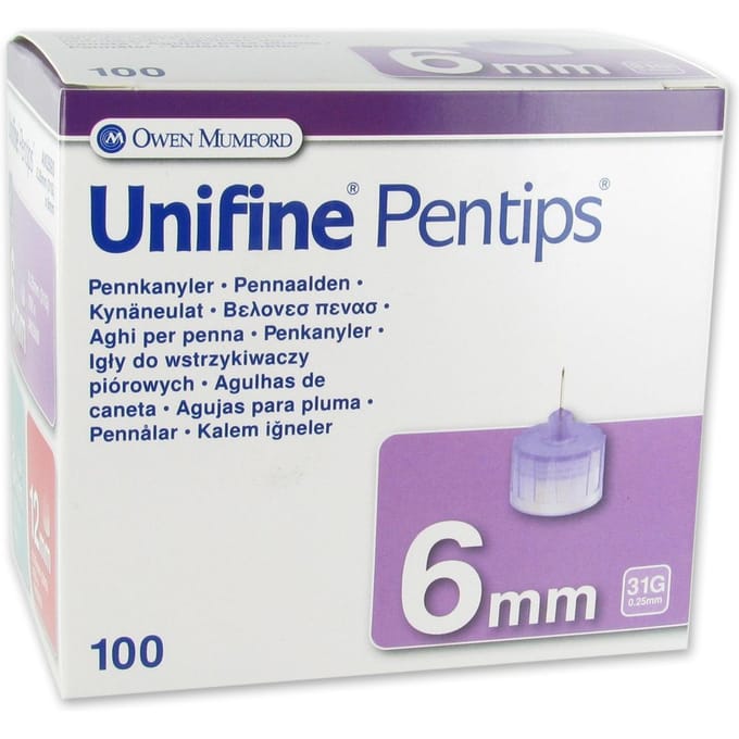 Unifine Naald Steriel 31G 6 Mm An3590 100 Canule