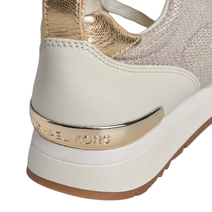 Allie Stride Vrouwenleer en Mesh Sparkly Chain Sneakers 43S2ALFS3D